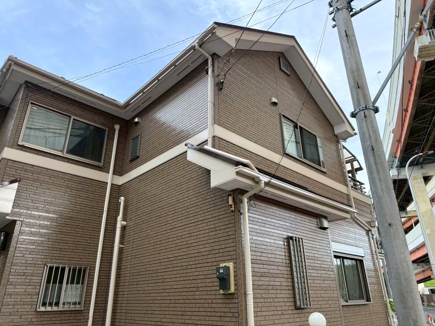 町田市にて屋根塗装・外壁塗装で雨漏り予防〈コーキング工事〉 施工後